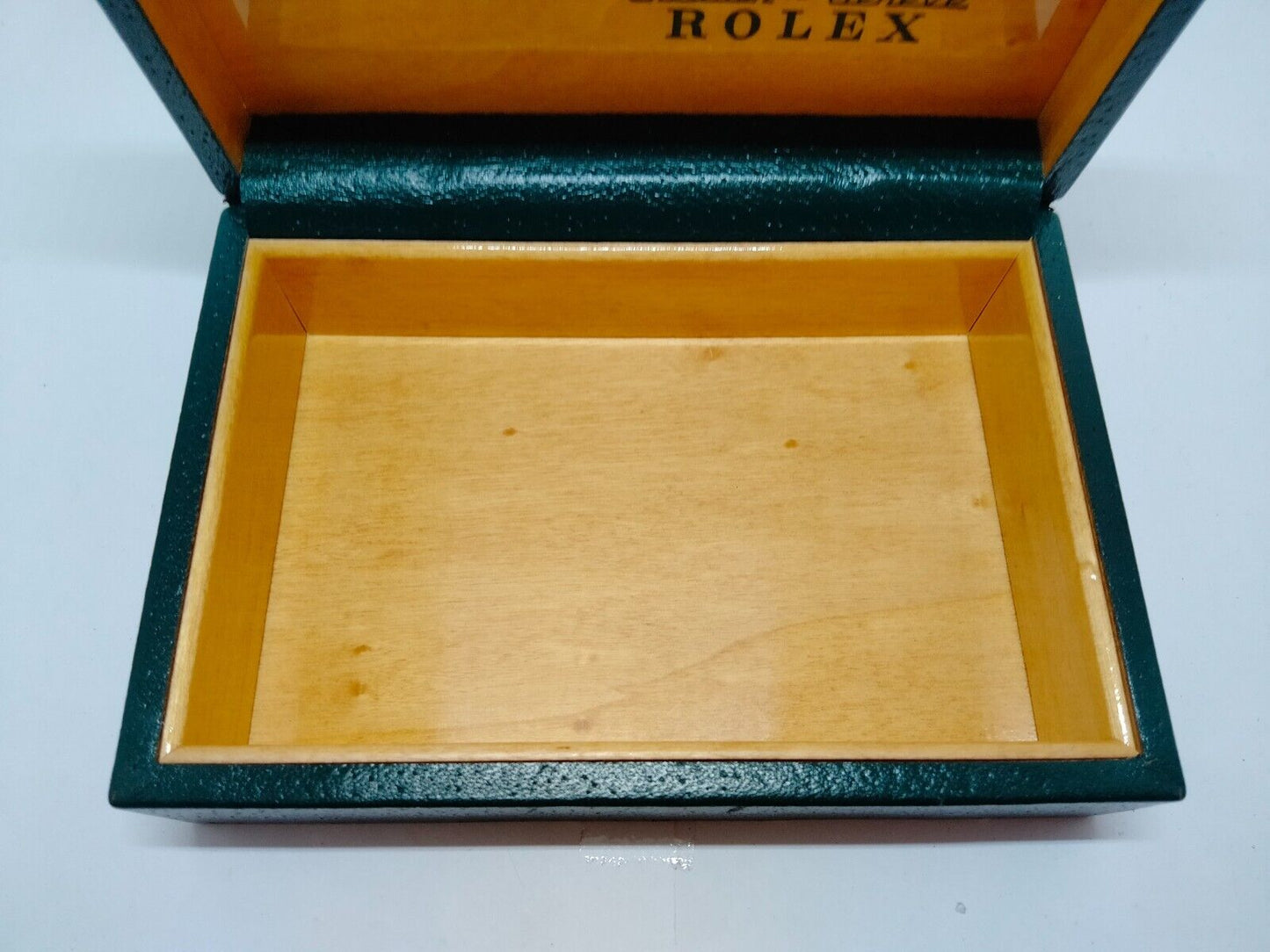 VINTAGE GENUINE ROLEX Green watch box case 68.00.3 no inner cushion 1029002y2S