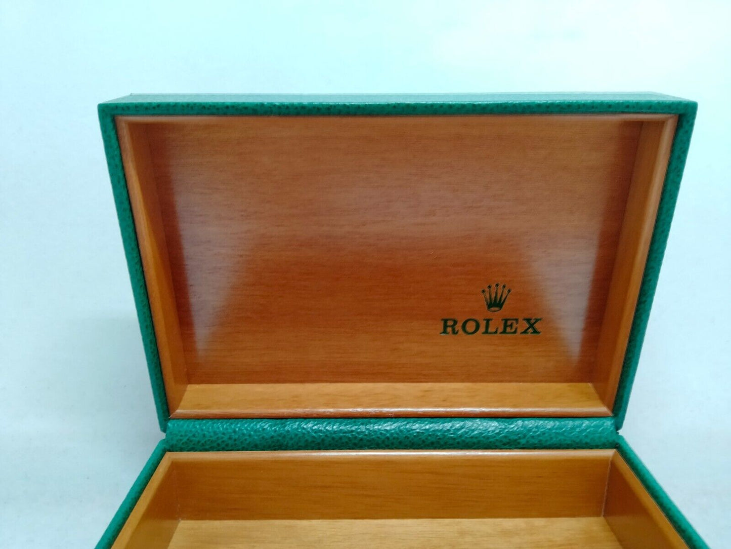 VINTAGE GENUINE ROLEX Green watch box case 68.00.08 no inner cushion 1223004y3S