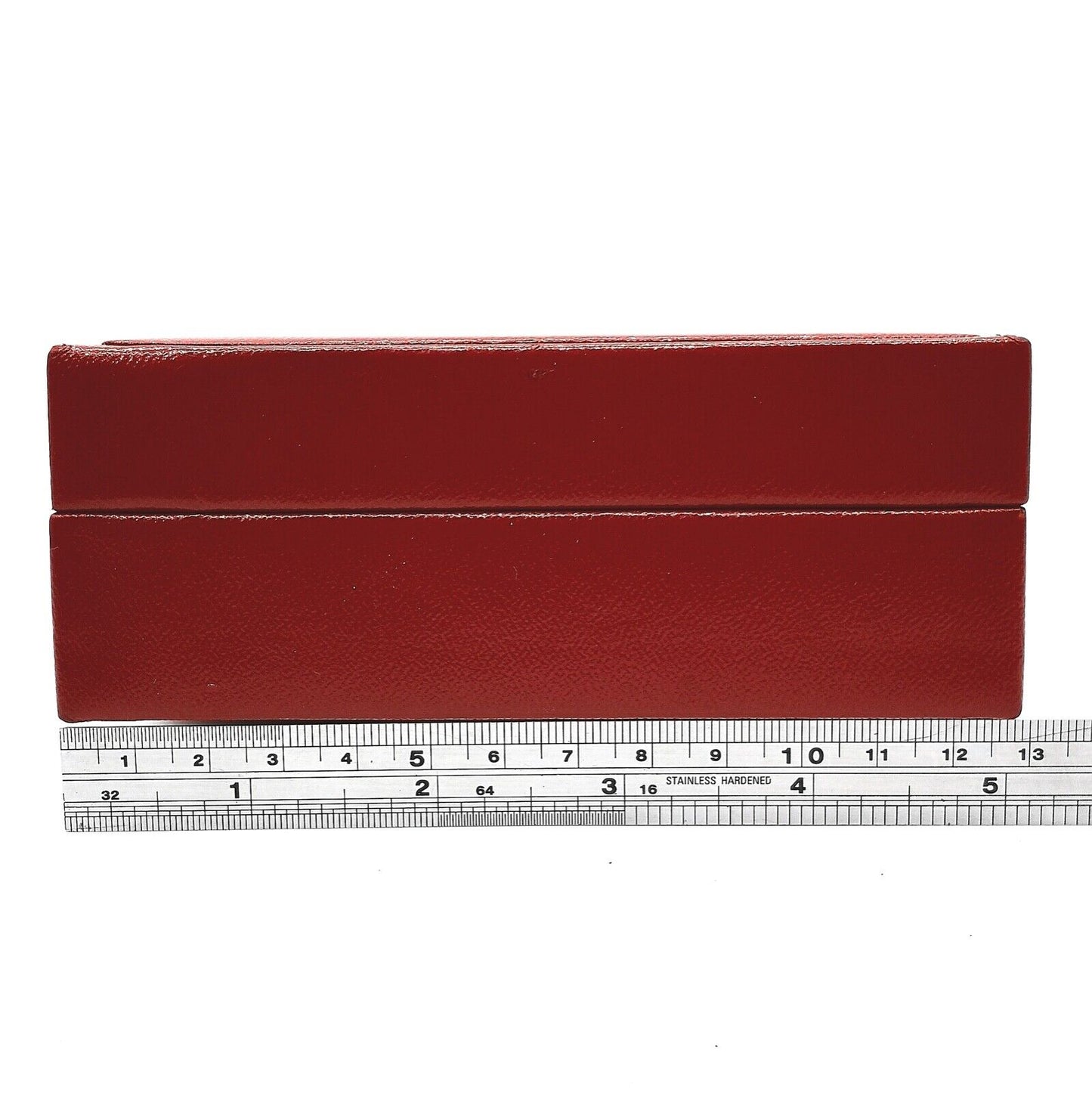 VINTAGE GENUINE ROLEX watch box case 14.00.02 13cm 10cm Red cushion 0516008y1