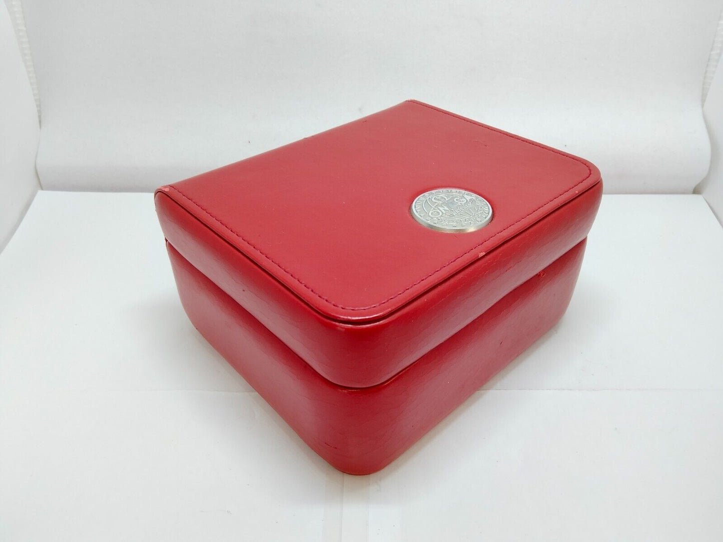 VINATAGE GENUINE OMEGA 3570.50 watch box case red Booklet receipt 0824004y3S