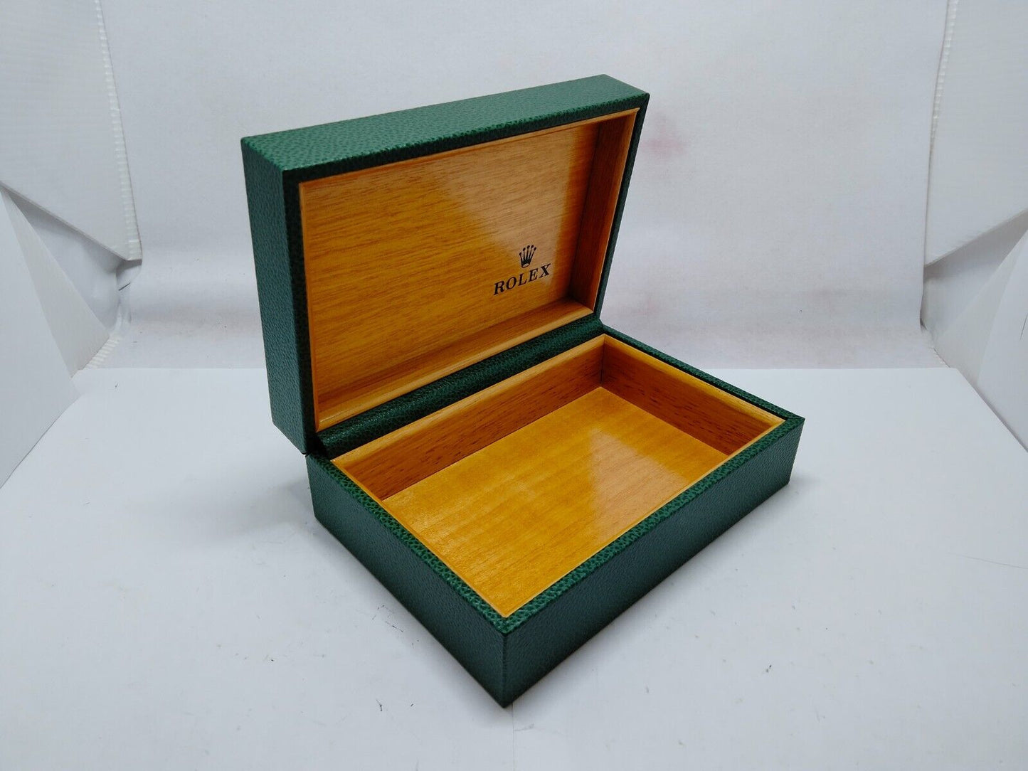 VINTAGE GENUINE ROLEX watch box case 68.00.55 wood no inner leather 1116003y3S