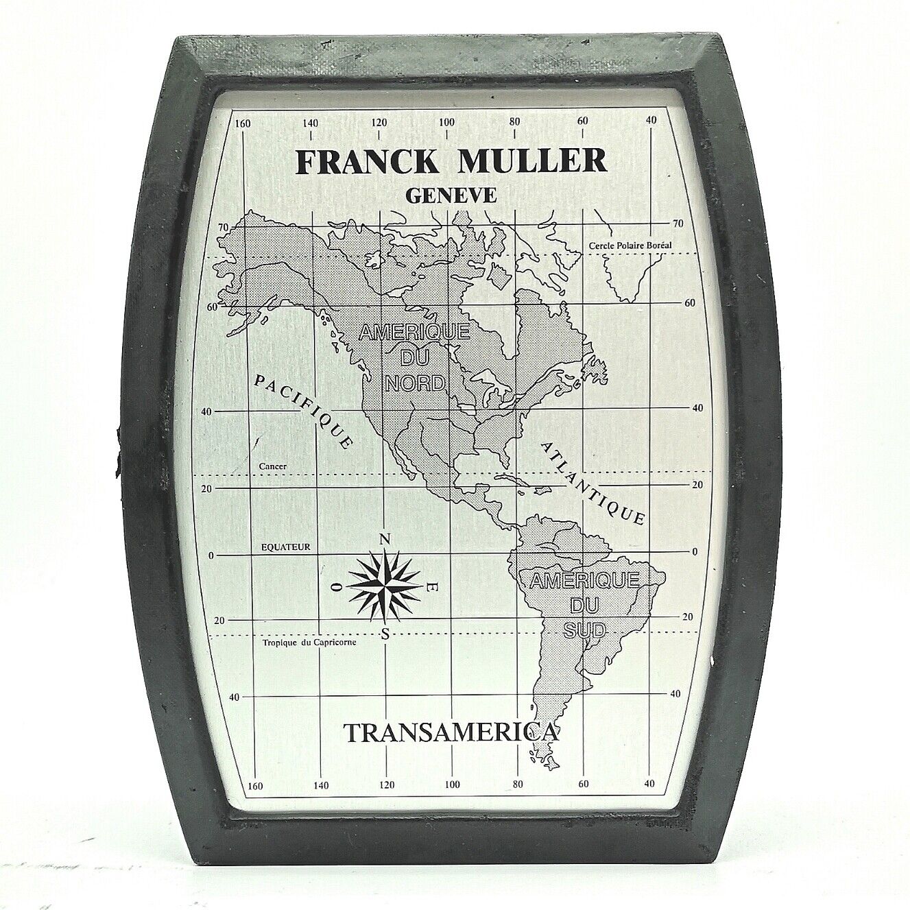 VINTAGE GENUINE FRANCK MULLER watch box case black leather 1117001e