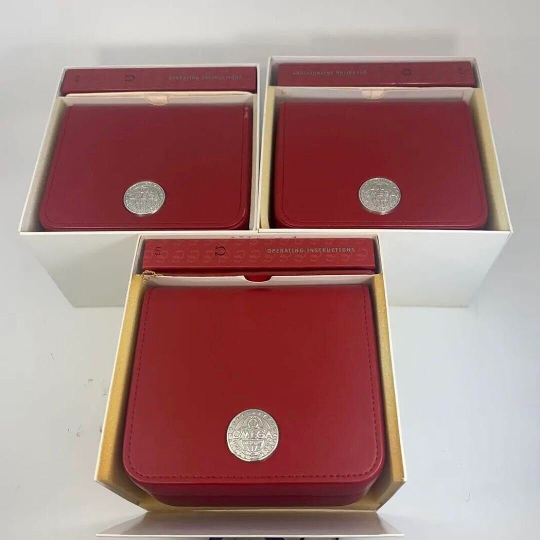 VINTAGE GENUINE OMEGA Seamaster Speedmaster watch box case 3 set 231113017m1S