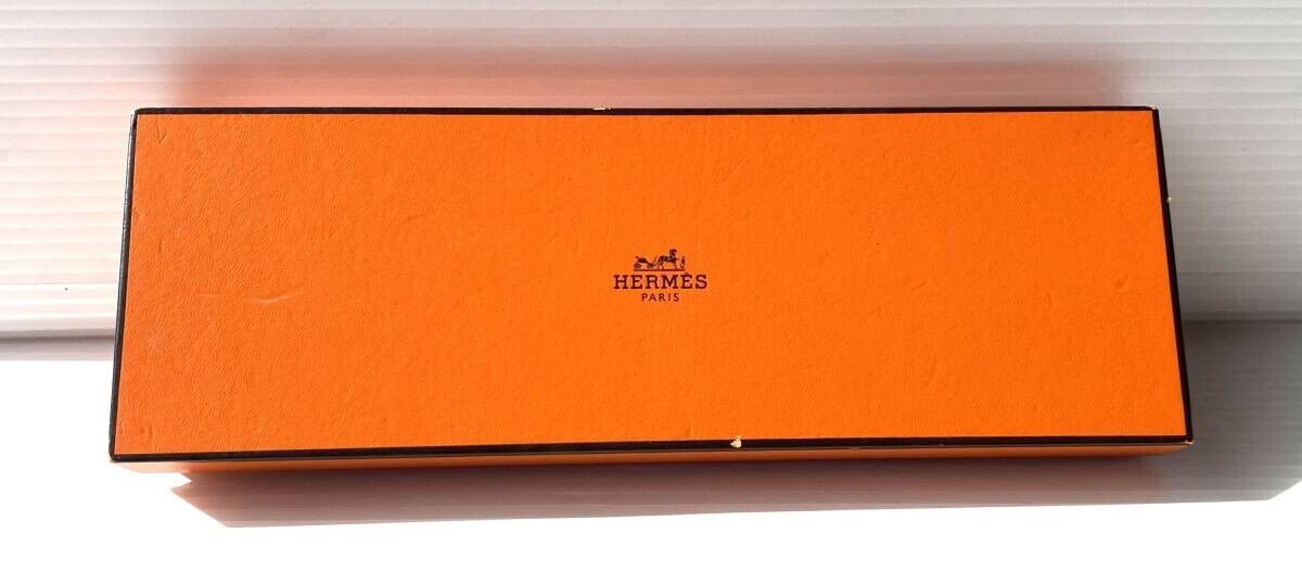 VINTAGE GENUINE HERMES TIFFANY OMEGA watch box case wood leather 231001008y1S