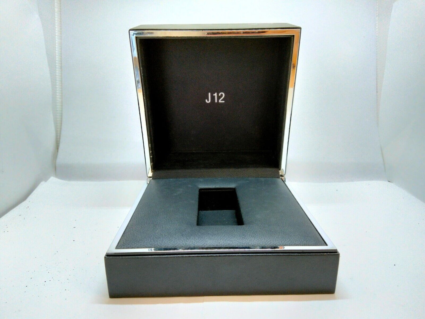 VINTAGE GENUINE CHANEL J12 Black watch box case 0612004y2S