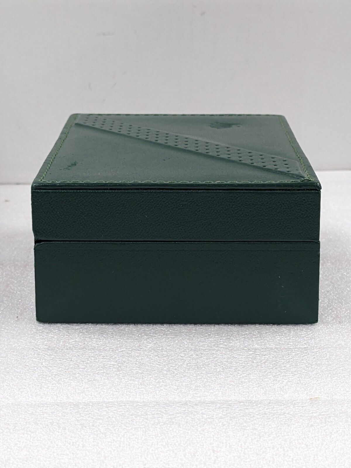 VINTAGE GENUINE ROLEX Green watch box case 68.00.06 leather wood 231109004y6S