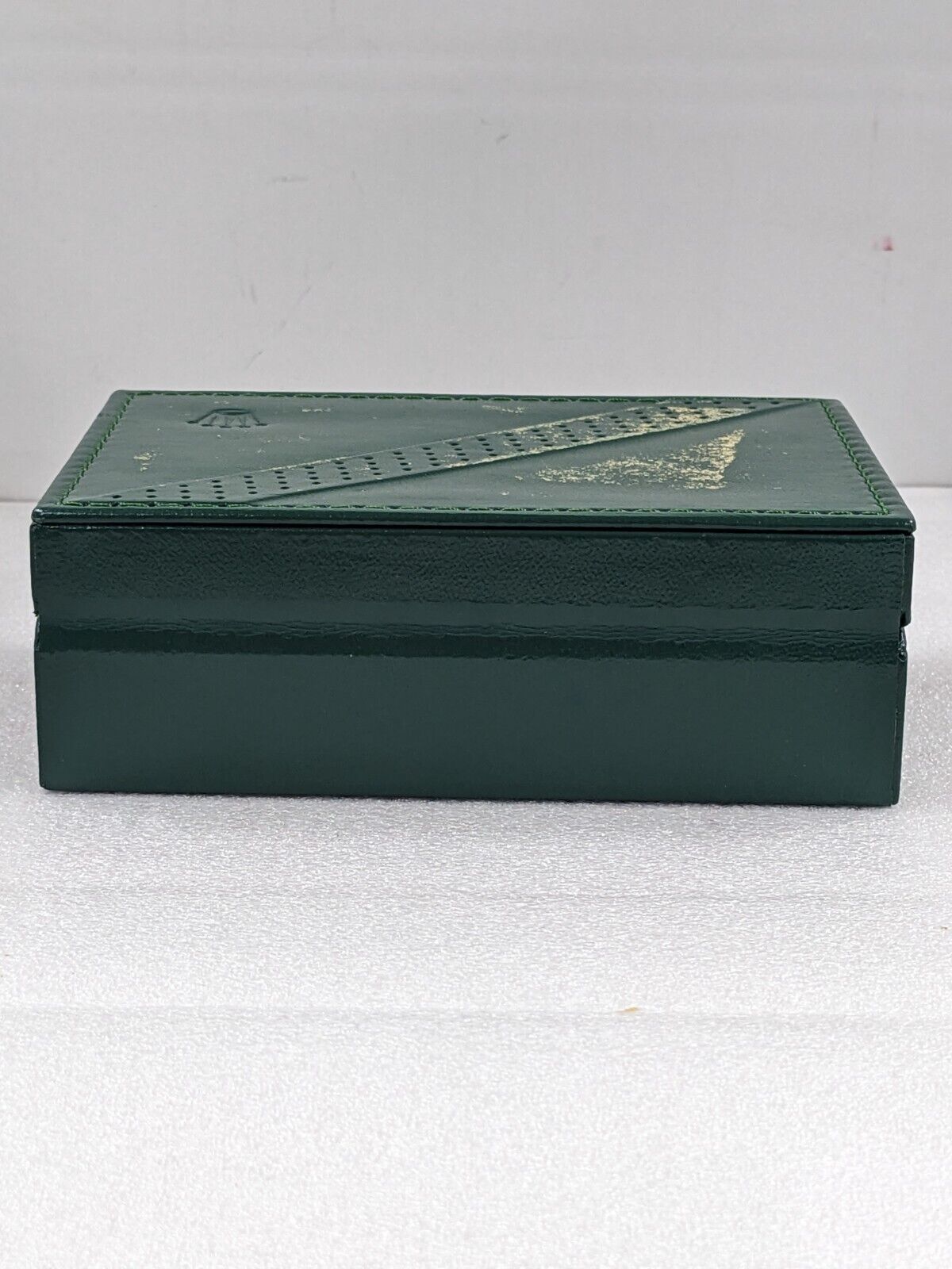 VINTAGE GENUINE ROLEX Green watch box case 68.00.2 leather no inner 231109004y8S