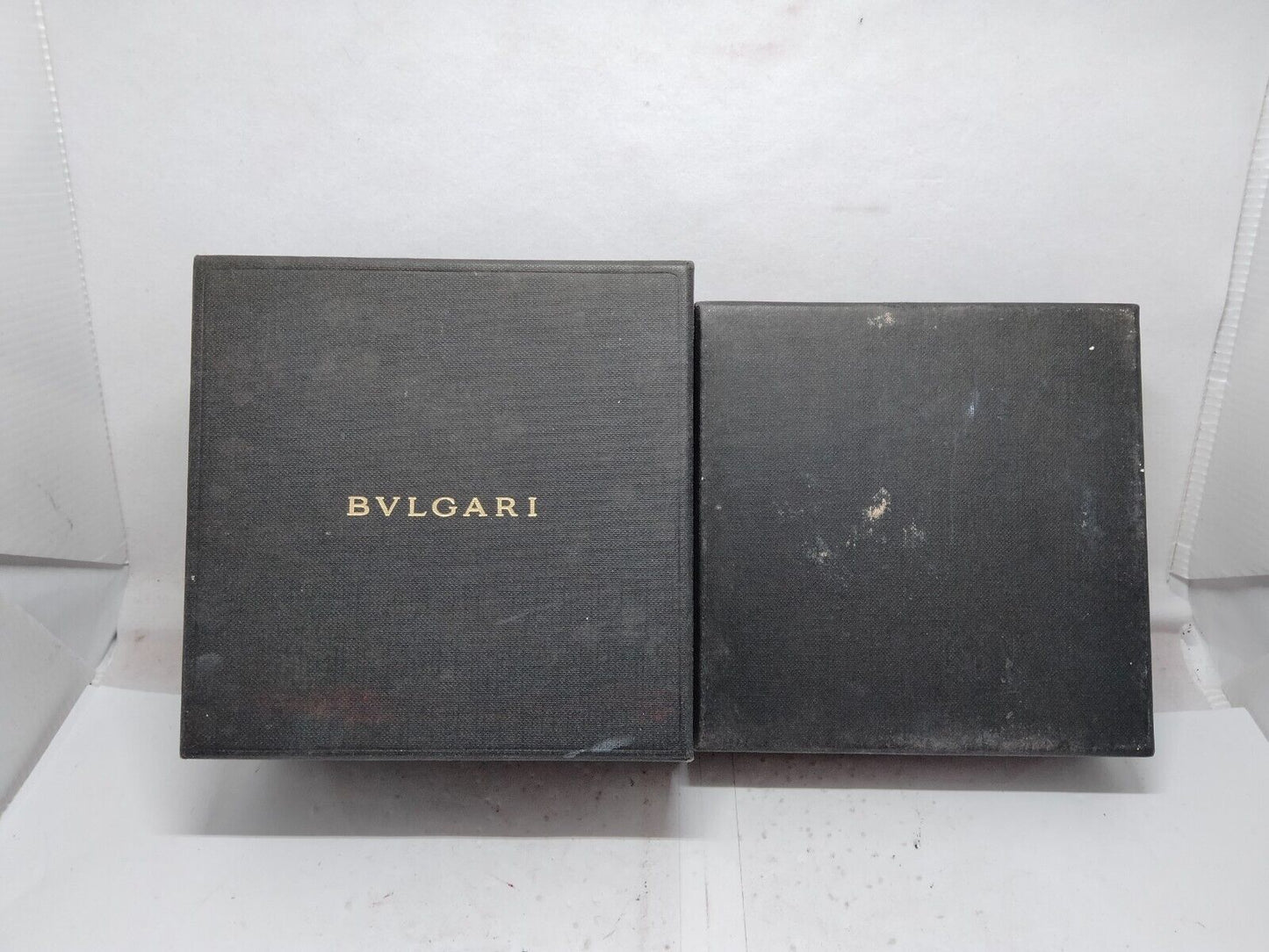 VINTAGE GENUINE BVLGARI watch box case wood leather no inner 230819002y12S