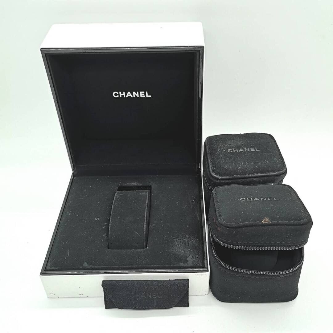 VINTAGE GENUINE CHANEL watch case box 0908001y8