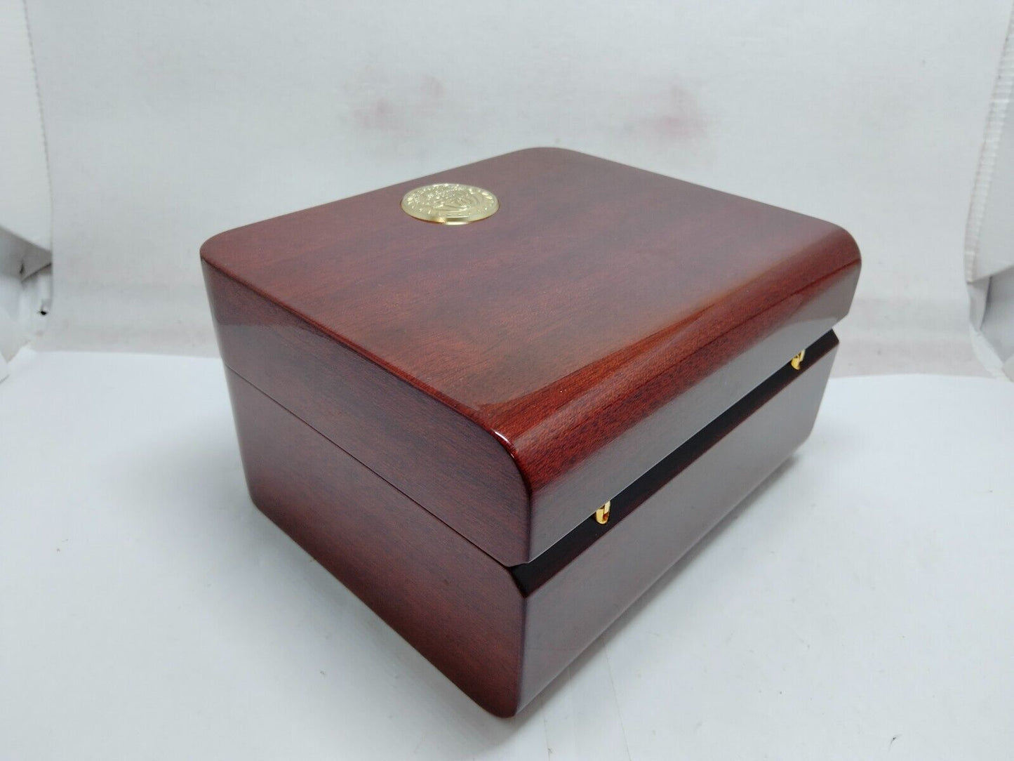 VINTAGE GENUINE OMEGA watch box case wood leather booklet 230530002yS