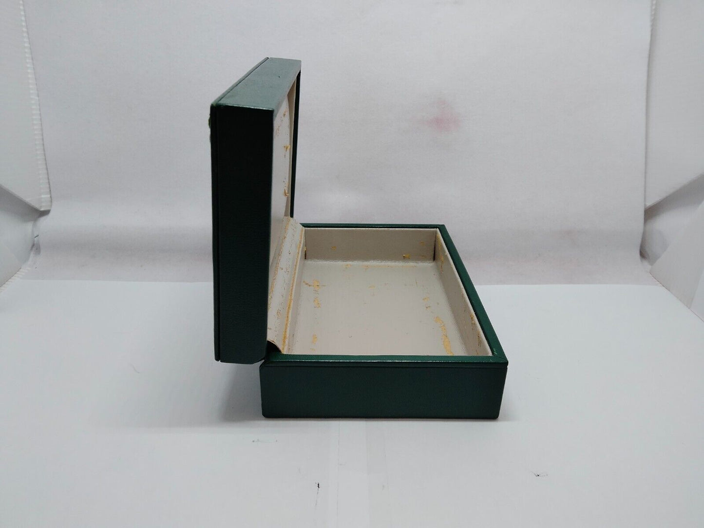 VINTAGE GENUINE ROLEX Green Watch Box Case no inner cushion wood 1118001y2S