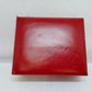 VINTAGE GENUINE OMEGA Speedmaster Seamaster red watch box case leather 0914023yS