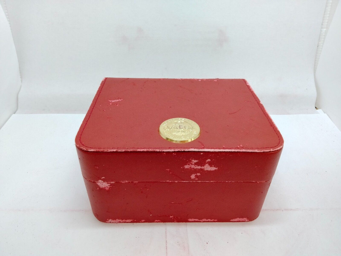 VINTAGE GENUINE OMEGA Speedmaster Seamaster Watch Red Box Case leather 0914026yS