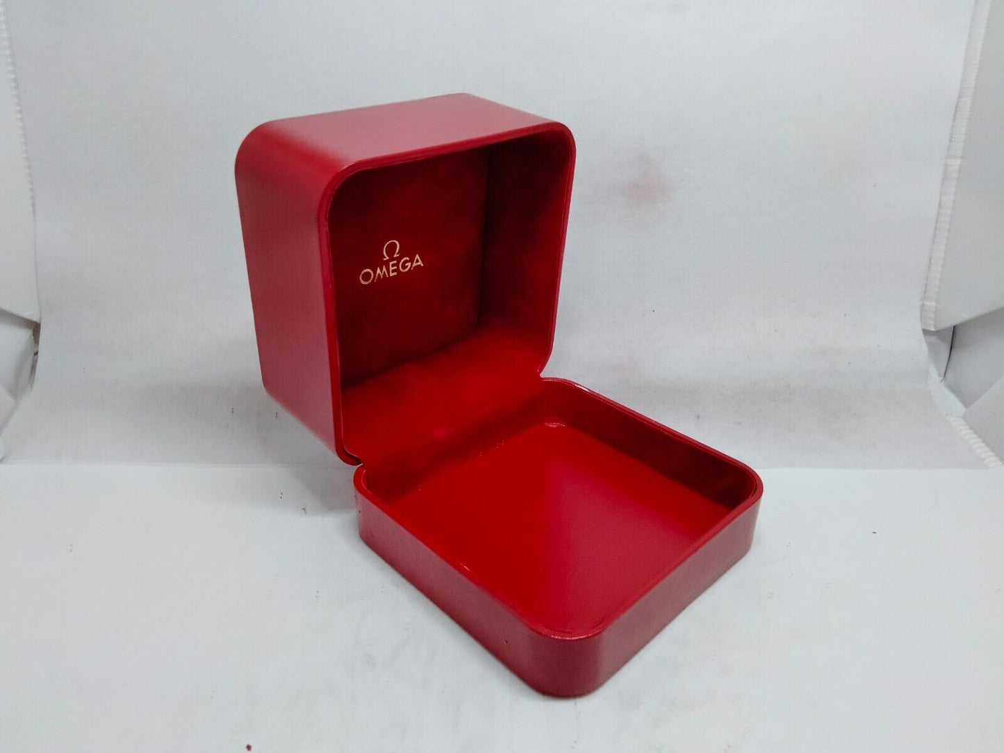 GENUINE OMEGA Speedmaster Seamaster watch box case red no inner 0428001e4S