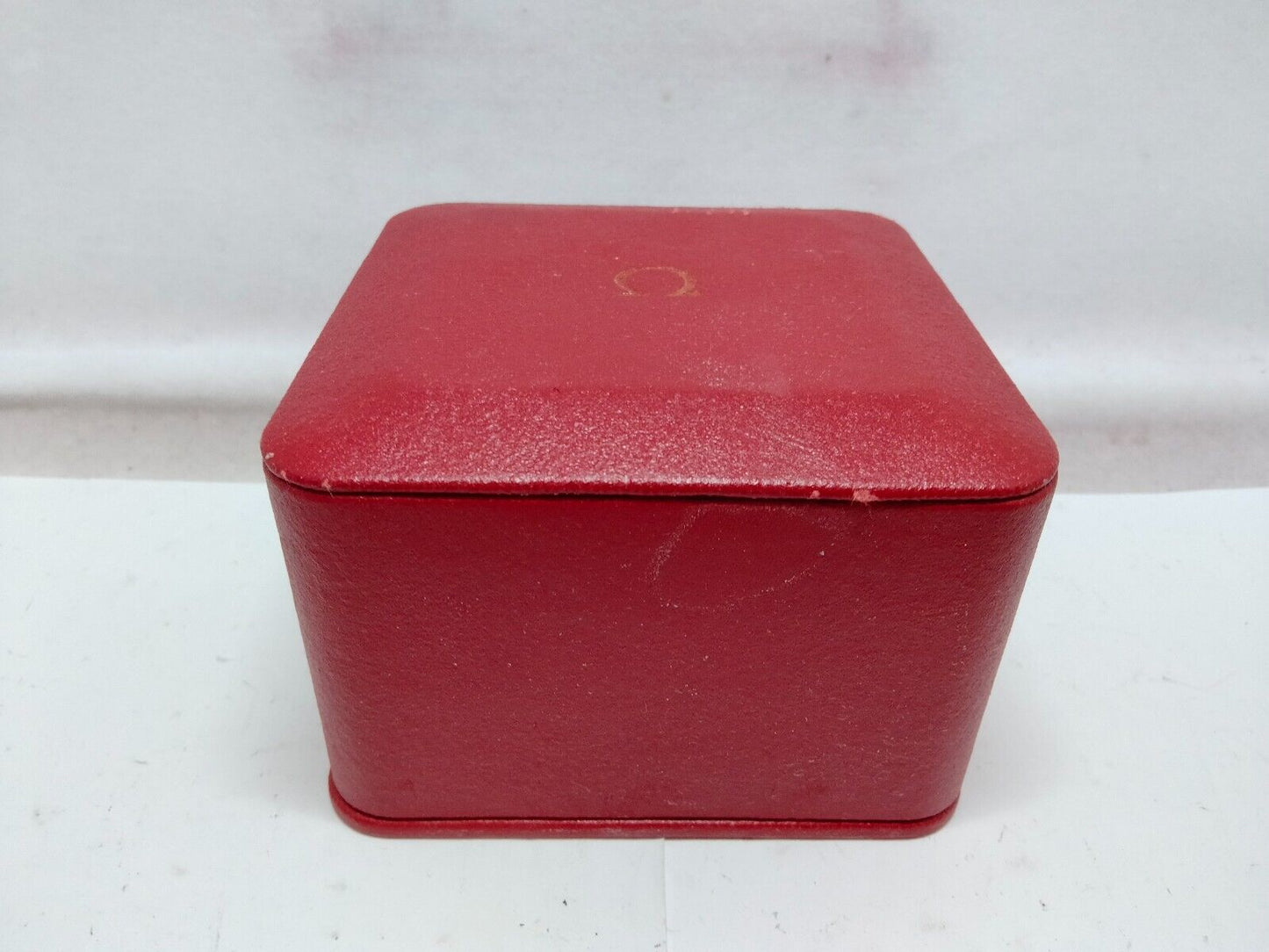 VINTAGE GENUINE OMEGA Seamaster Speedmaster watch box case red wood 230704003yS