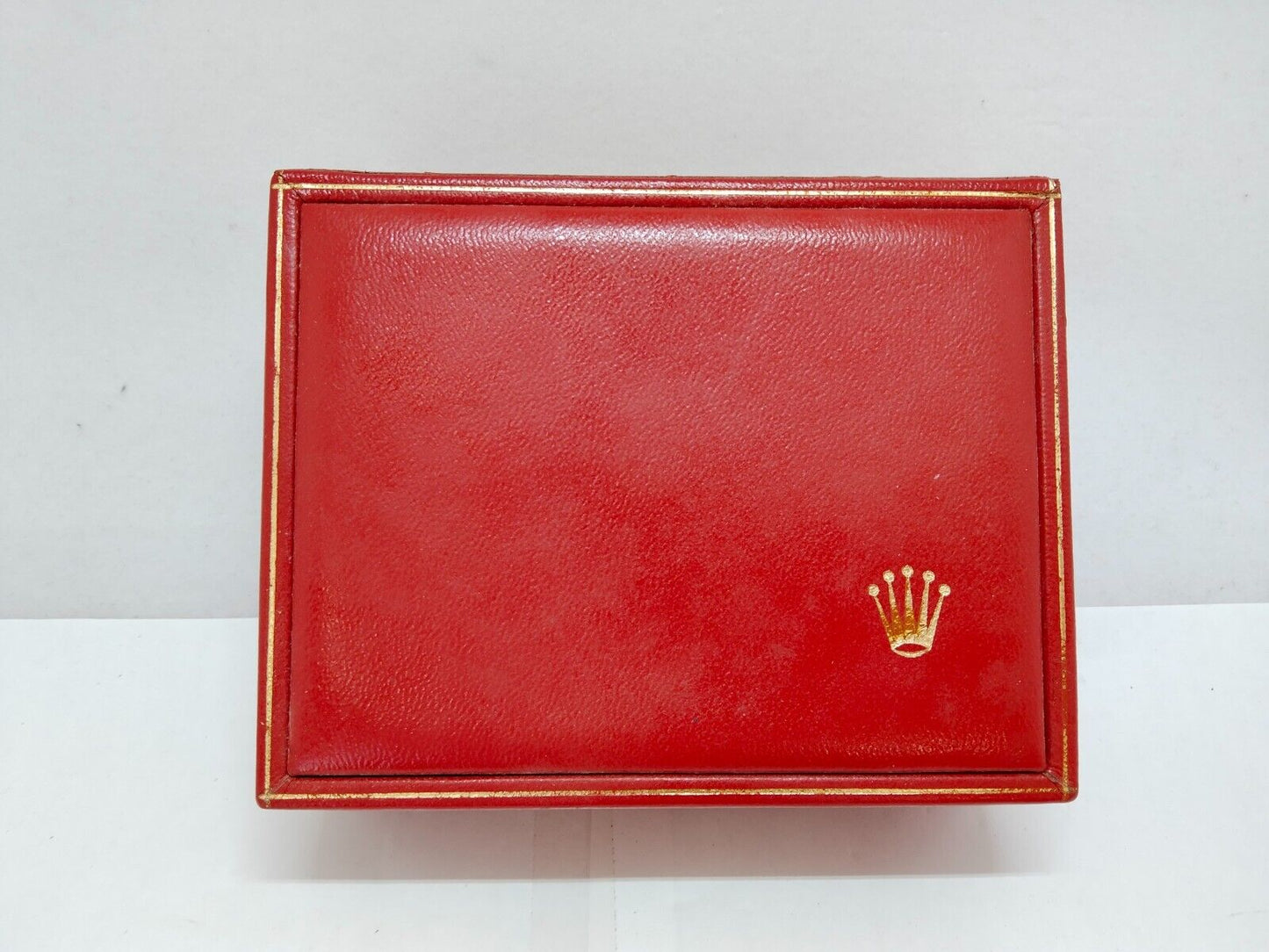 VINTAGE GENUINE ROLEX Red Watch box case 14.00.02 no inner cushion  0716002y28S