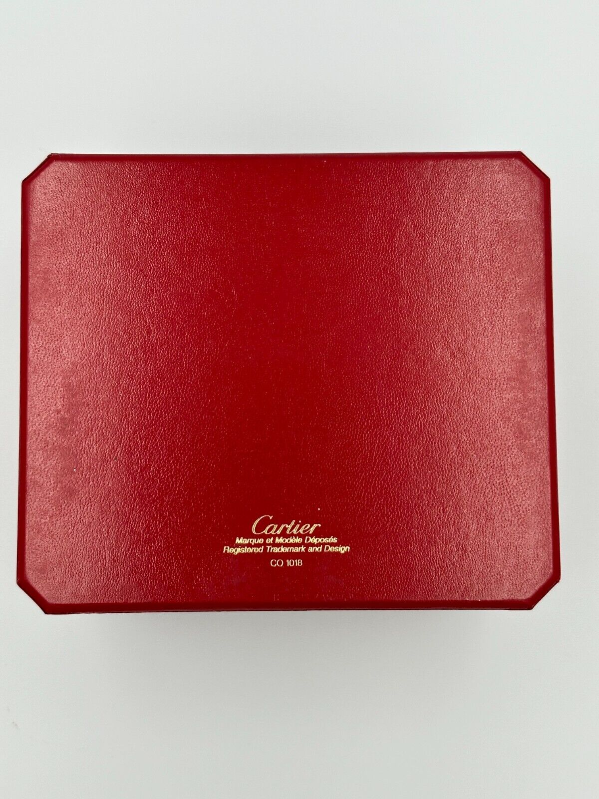 VINTAGE GENUINE CARTIER watch box case Booklet leather red CO 1018 240112002yA