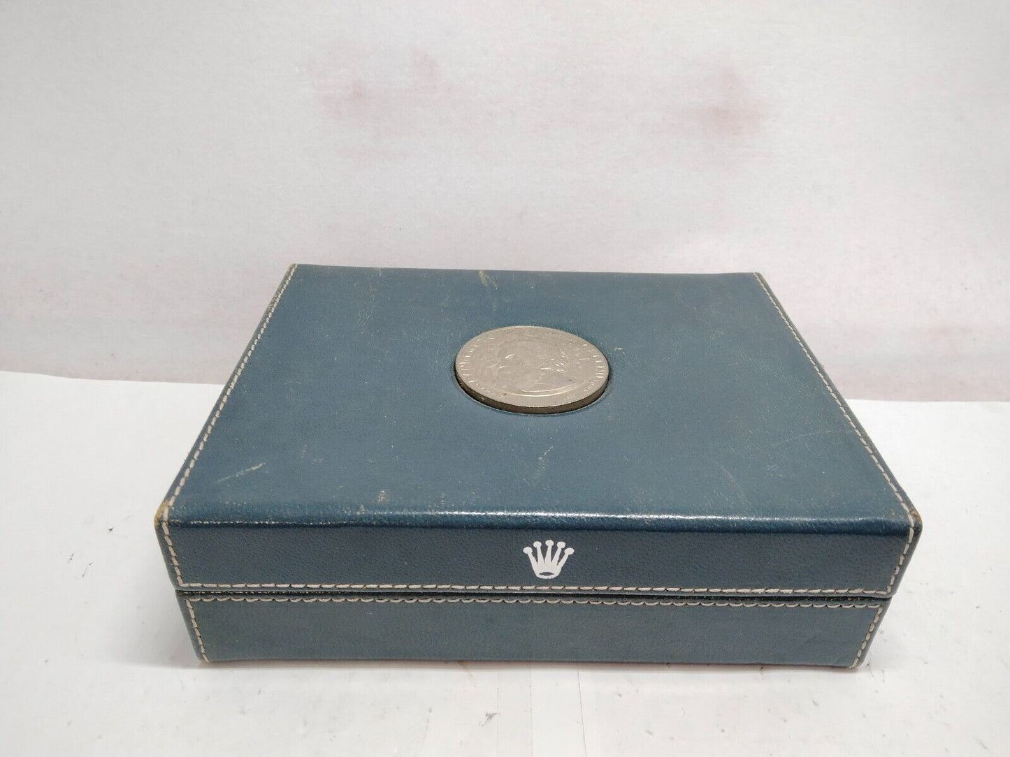 VINTAGE GENUINE ROLEX Cellini watch box case no inner leather 0306002y2S