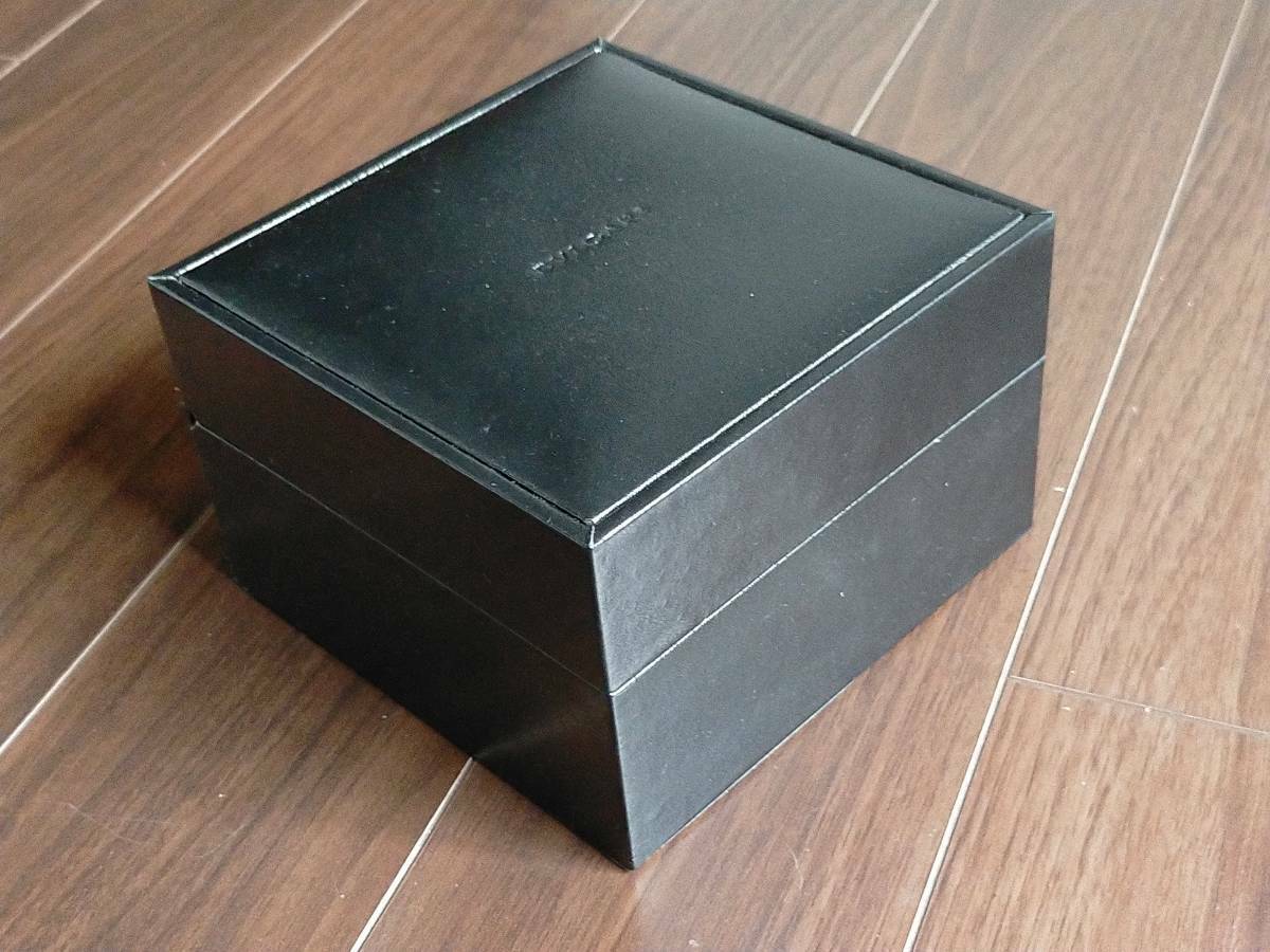 VINTAGE GENUINE BVLGARI watch box case booklet black leather 0516005y