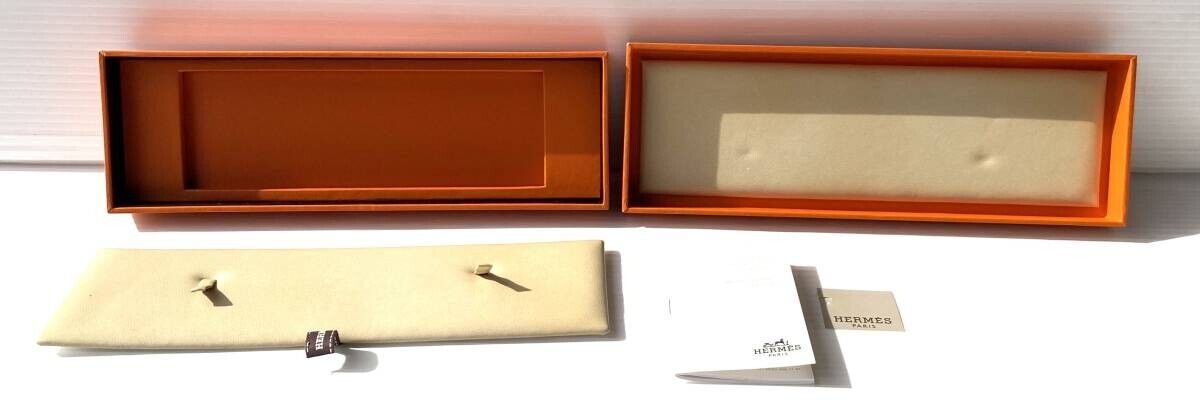 VINTAGE GENUINE HERMES TIFFANY OMEGA watch box case wood leather 231001008y1S