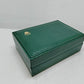 VINTAGE GENUINE ROLEX watch box case 68.00.08 green wood leather 0706009y39S