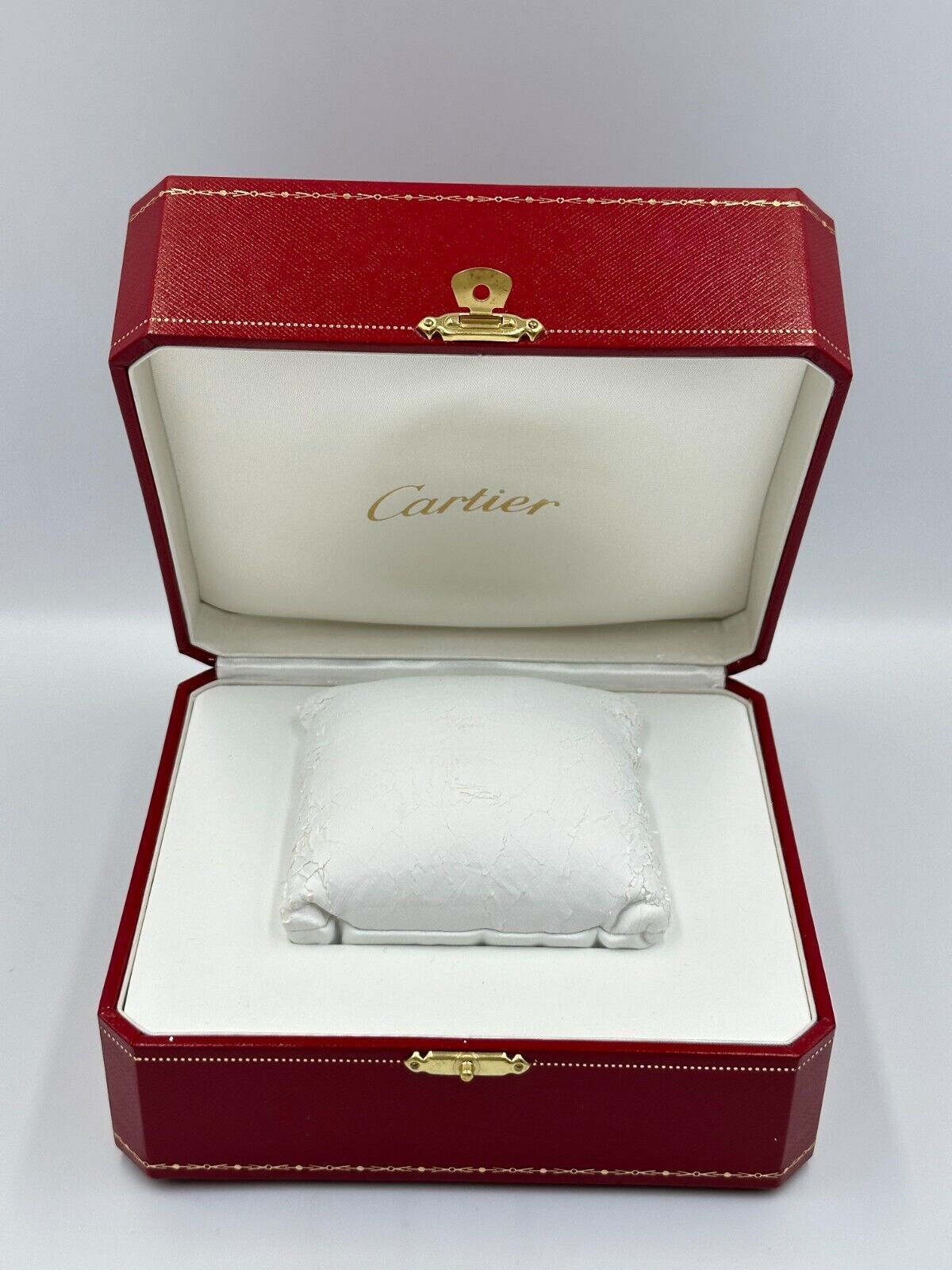 VINTAGE GENUINE CARTIER watch box case wood COWA 0043 Booklet DVD 240218007yA