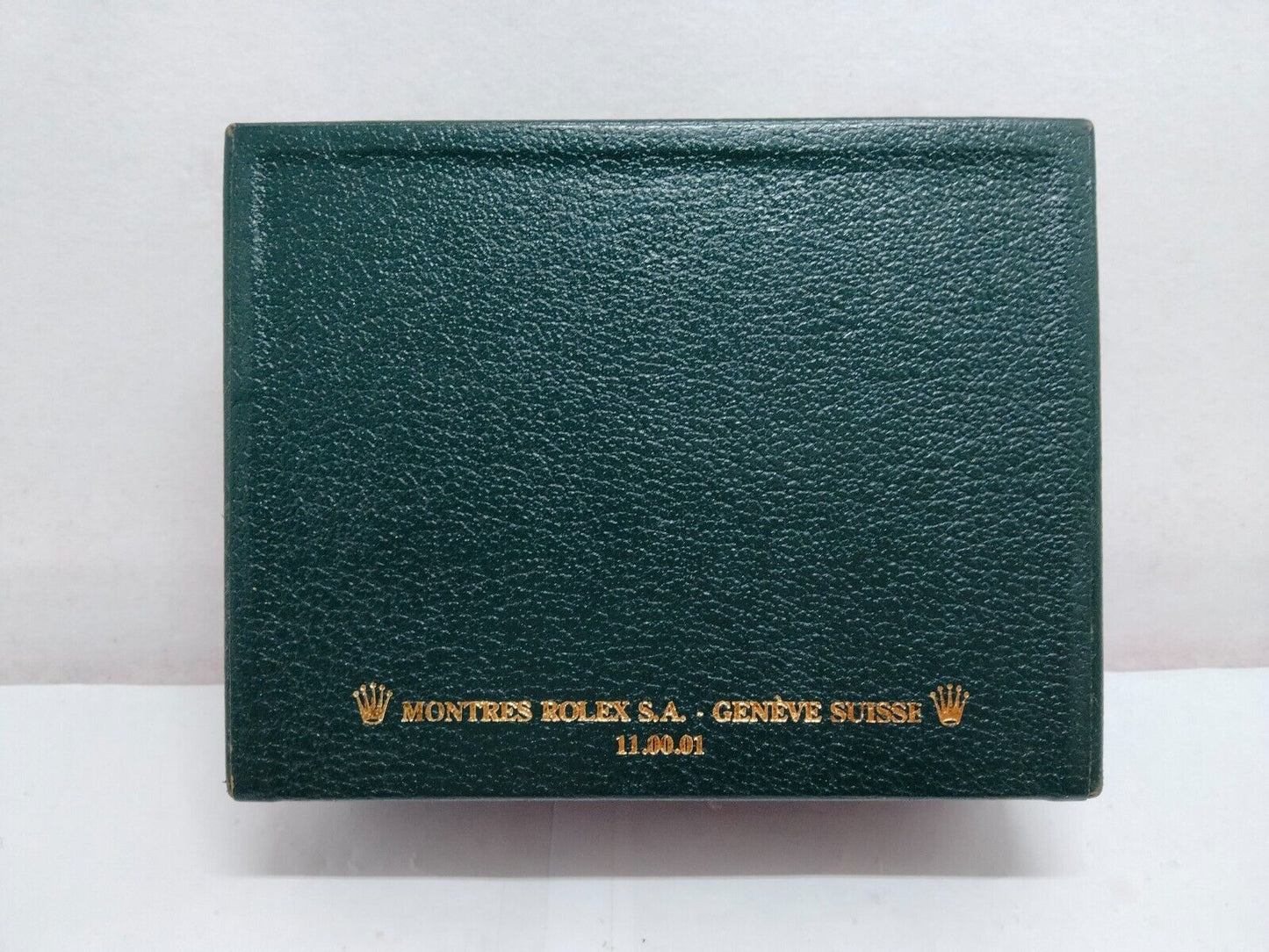 VINTAGE GENUINE ROLEX Green watch box case 11.00.01 no inner cushion 1223004y2S