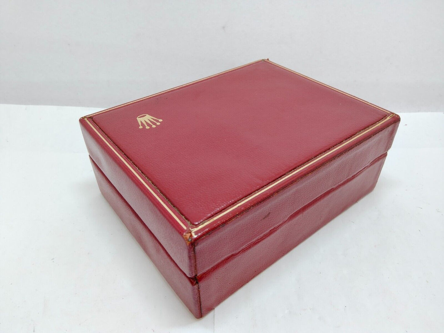 VINTAGE GENUINE ROLEX red watch box case 14.00.02 0707003y8S