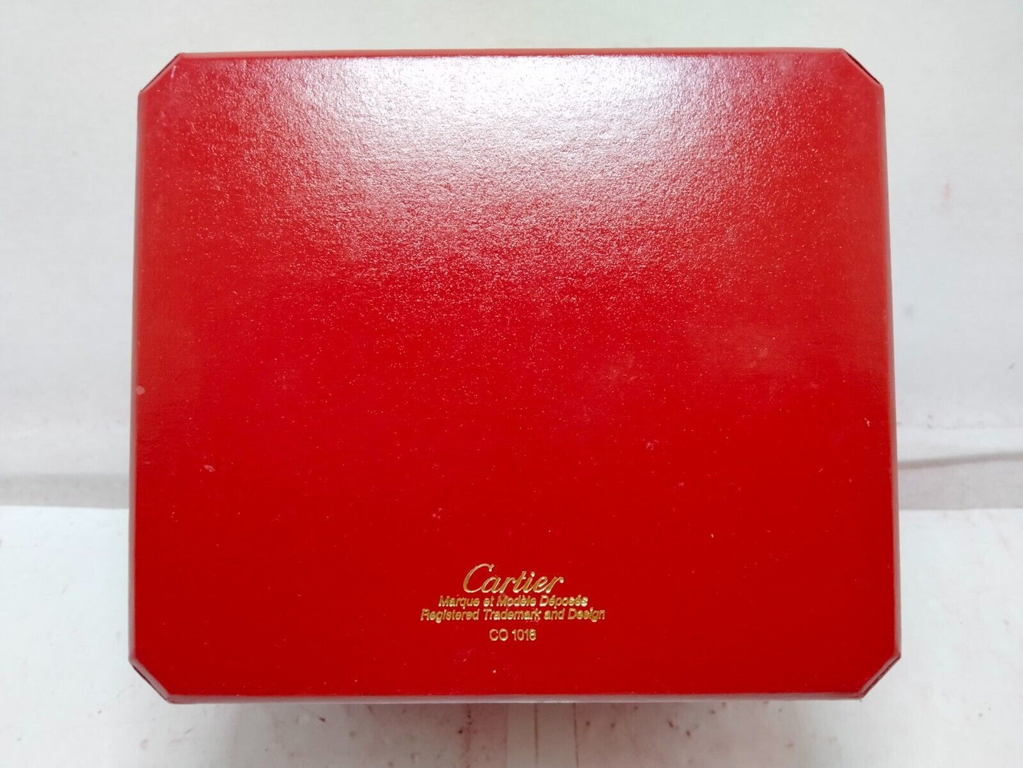 VINTAGE GENUINE CARTIER CO 1018 Red watch box case CO 1018 white 230921007y1S