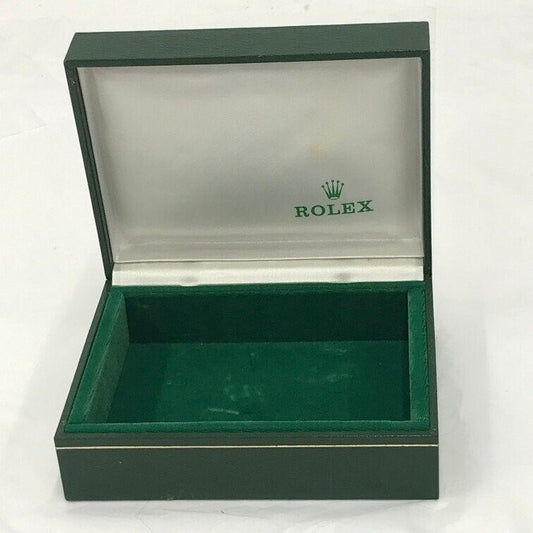 VINTAGE GENUINE ROLEX watch box case 11.00.2 Green wood no inner 231205004yS