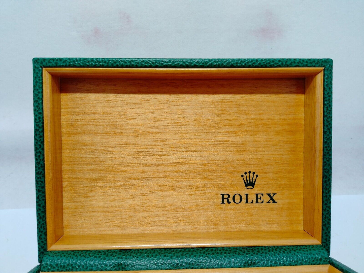 VINTAGE GENUINE ROLEX watch box case 68.00.55 wood no inner leather 1116003y3S