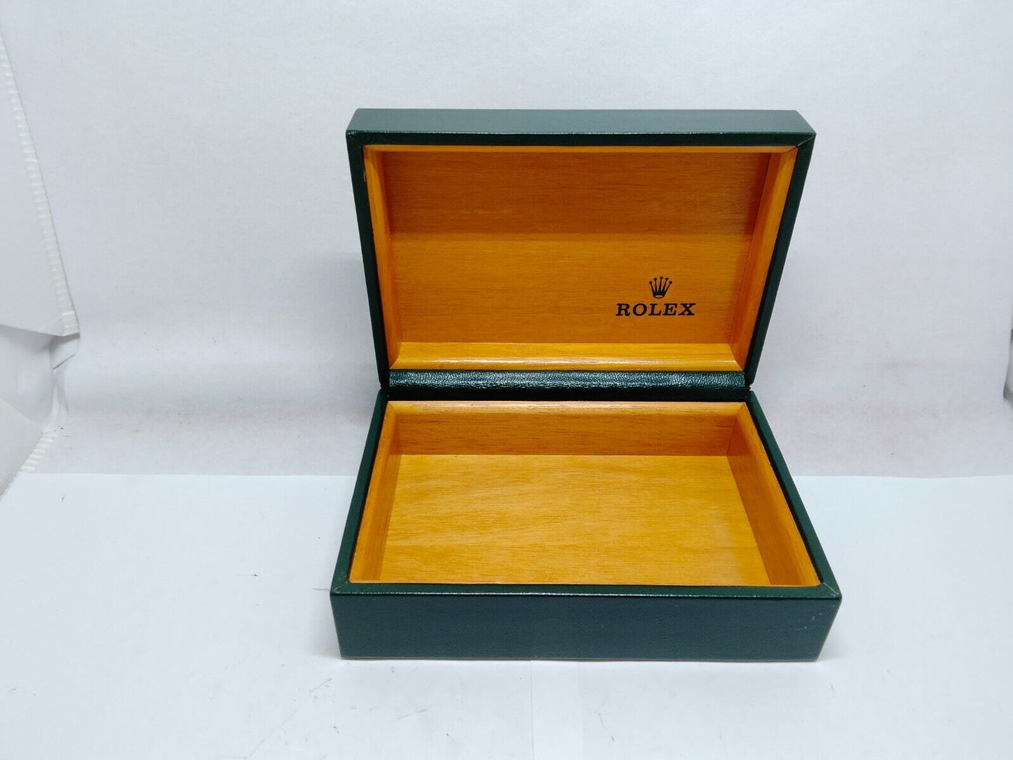 VINTAGE GENUINE ROLEX watch box case 68.00.2 no inner cushion wood 1210002y2S