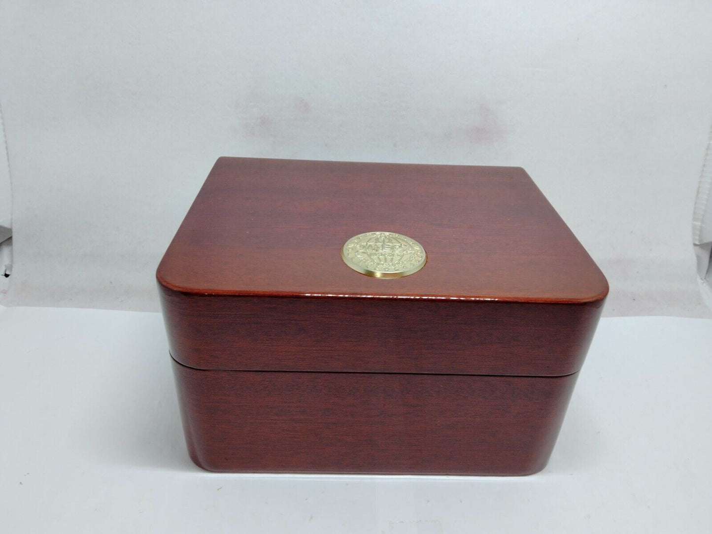 VINTAGE GENUINE OMEGA watch box case wood leather booklet 230530002yS