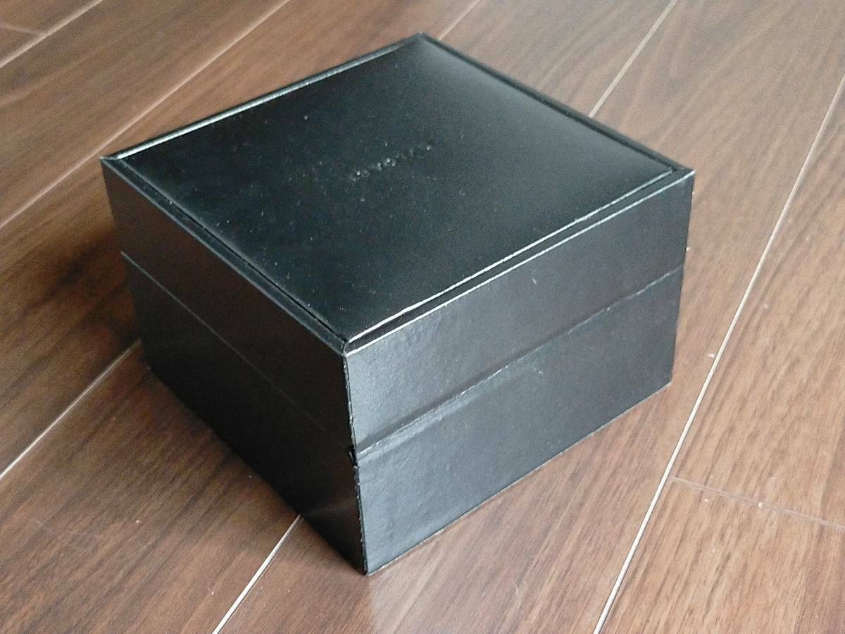 VINTAGE GENUINE BVLGARI watch box case booklet black leather 0516005y