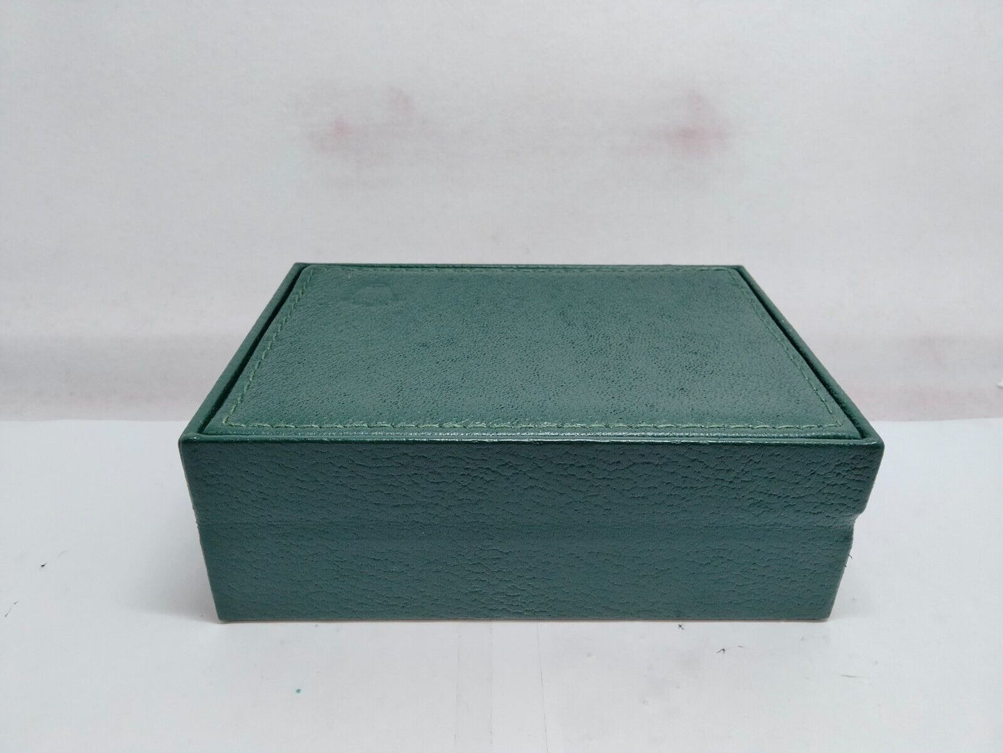 VINTAGE GENUINE ROLEX watch box case 68.00.55 Green wood leather 1223004y1S