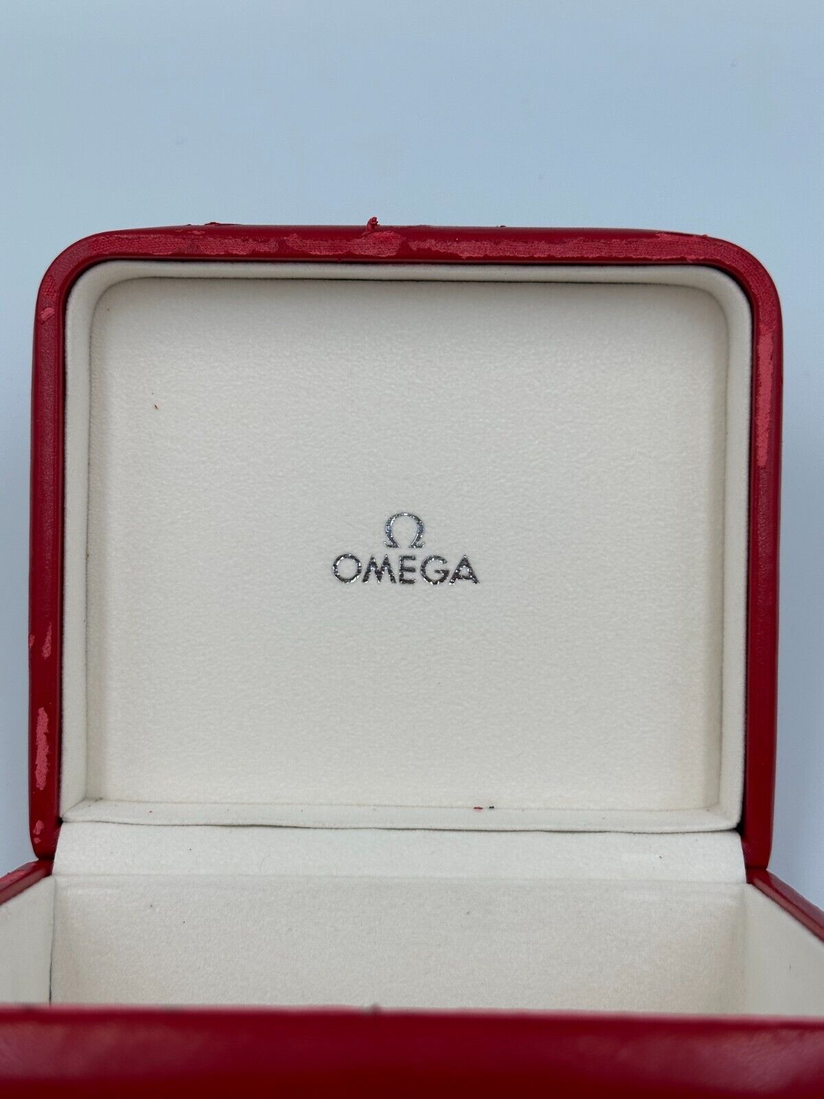 VINTAGE GENUINE OMEGA Speedmaster Seamaster watch box case leather 240206006yA