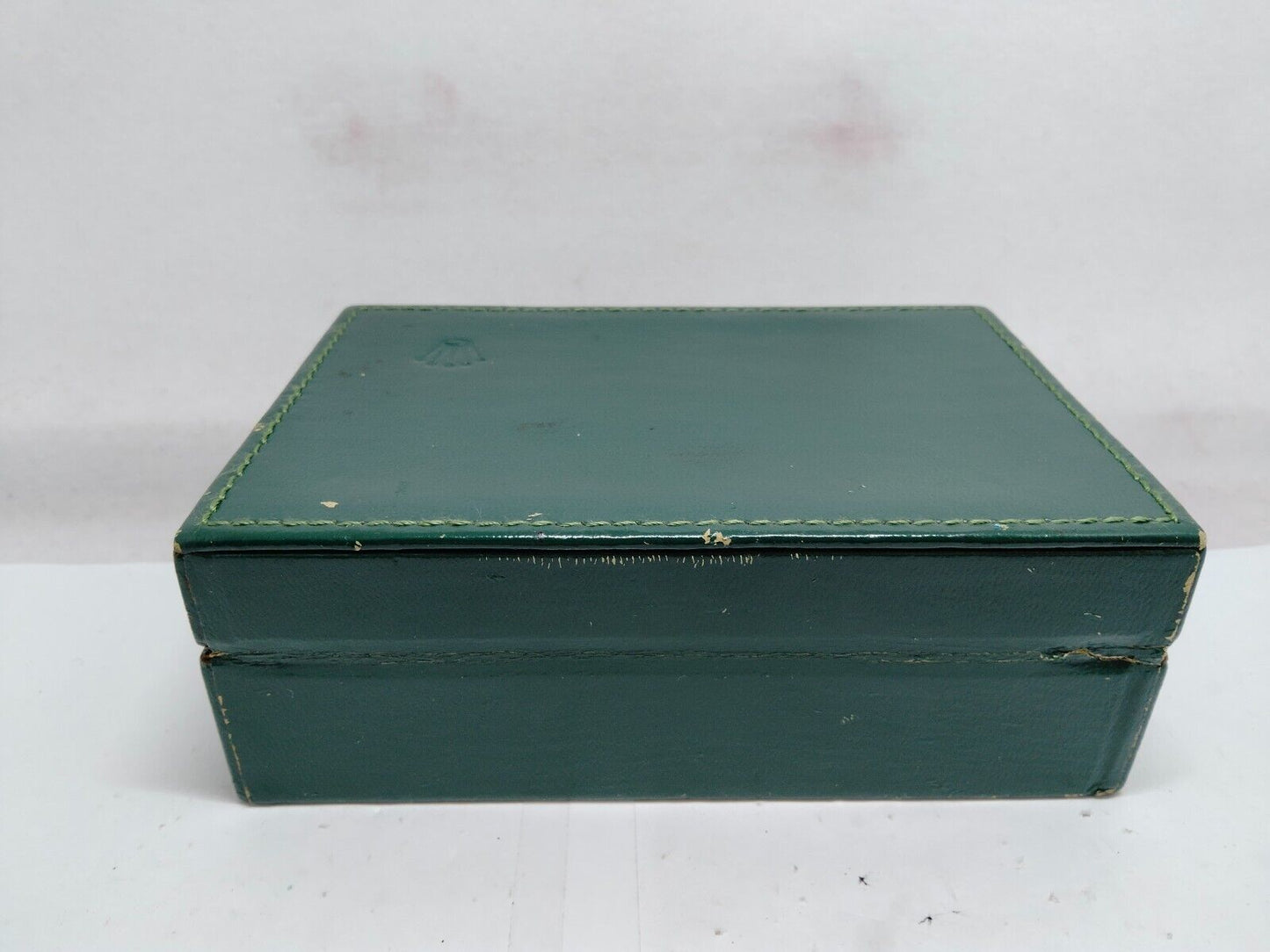 VINTAGE GENUINE ROLEX watch box case 68.00.06 no inner wood green 0119004y8S