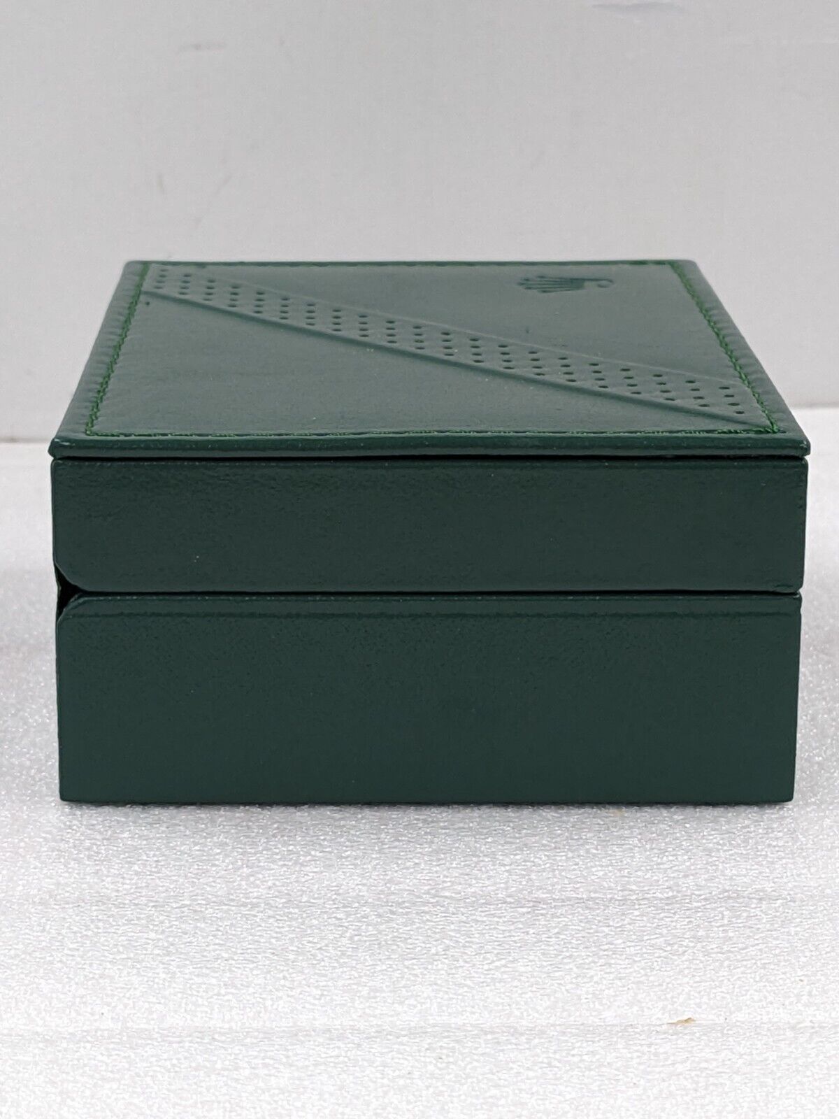 VINTAGE GENUINE ROLEX Green watch box case 68.00.2 wood leather 231214006y5S