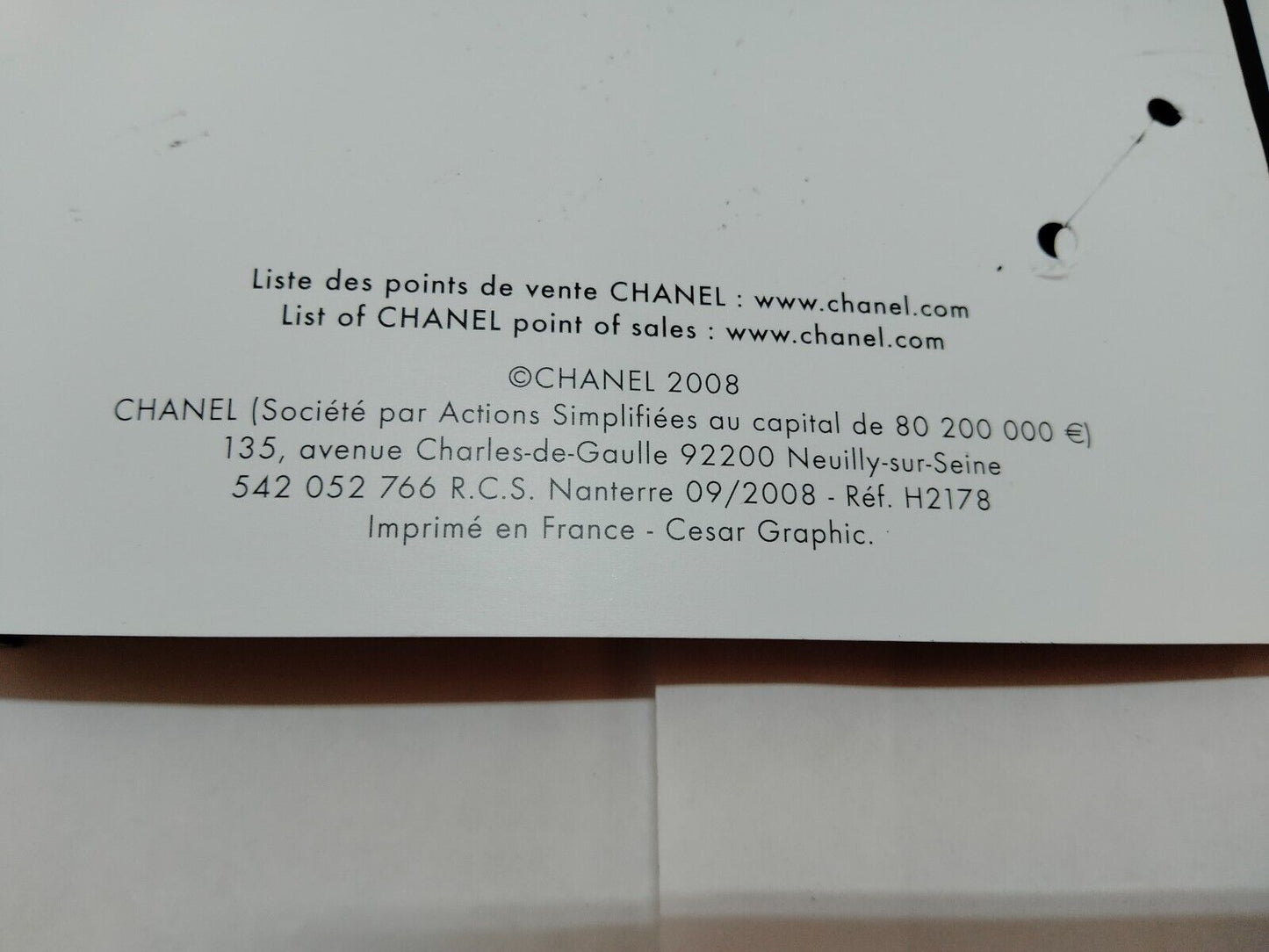 VINTAGE GENUINE CHANEL J12 watch case box box booklet black 0529012yS