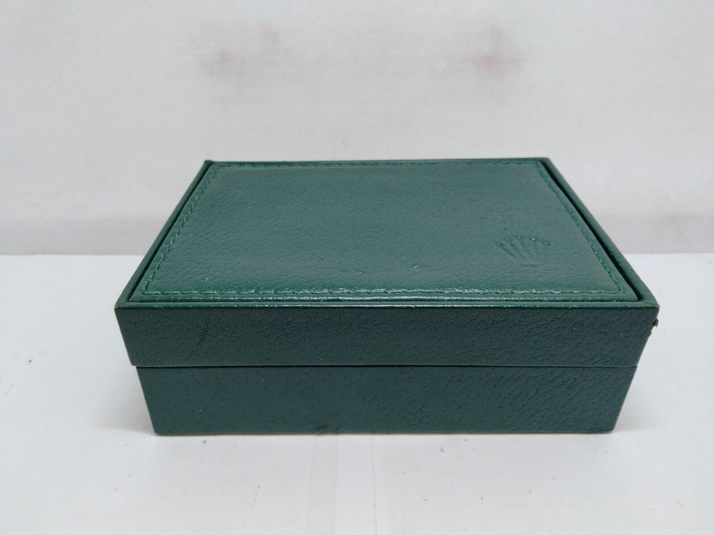 VINTAGE GENUINE ROLEX watch box case 68.00.55 Green no inner calendar 0129005y2S