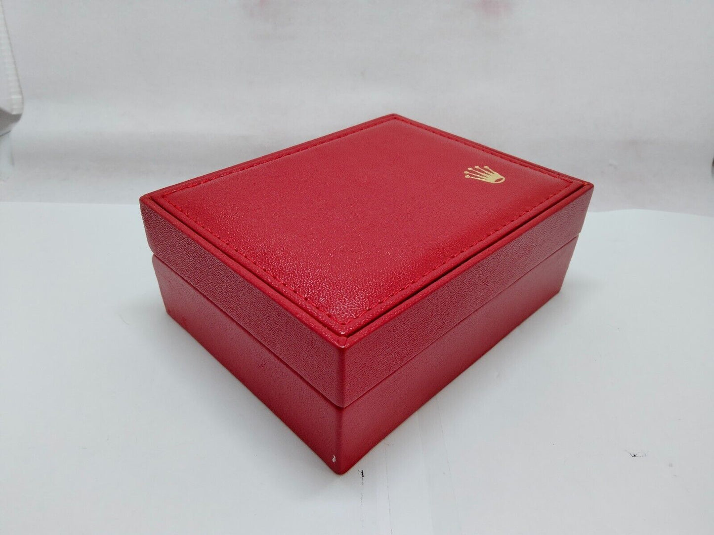 VINTAGE GENUINE ROLEX watch box case  no inner cushion red 14.00.08 1120011y4S