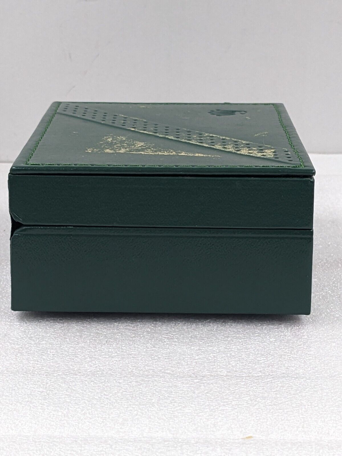 VINTAGE GENUINE ROLEX Green watch box case 68.00.2 leather no inner 231109004y8S