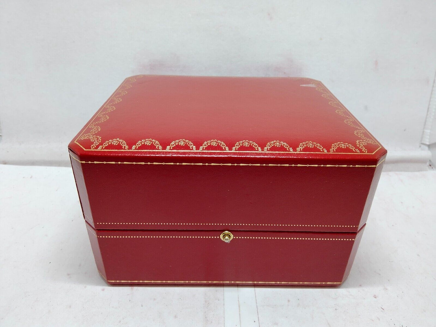 VINTAGE GENUINE CARTIER CO 1018 Red watch box case CO 1018 white 230921007y1S