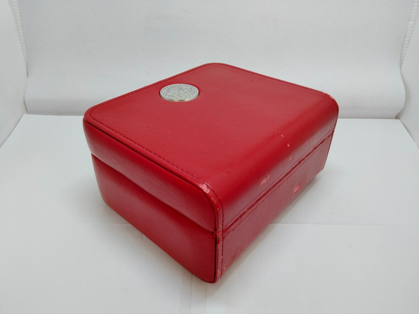 VINATAGE GENUINE OMEGA 3570.50 watch box case red Booklet receipt 0824004y3S