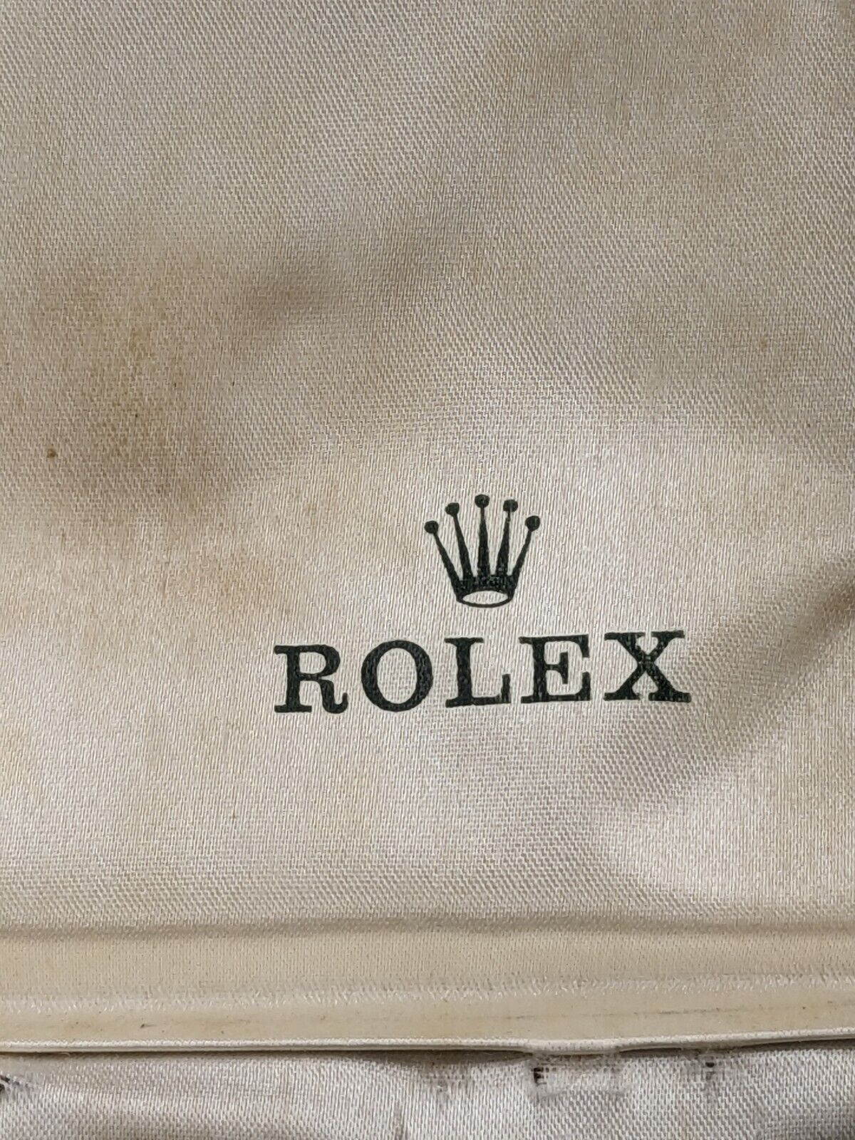 VINTAGE GENUINE ROLEX Green watch box case 11.00.01 leather junk 231109001y3S