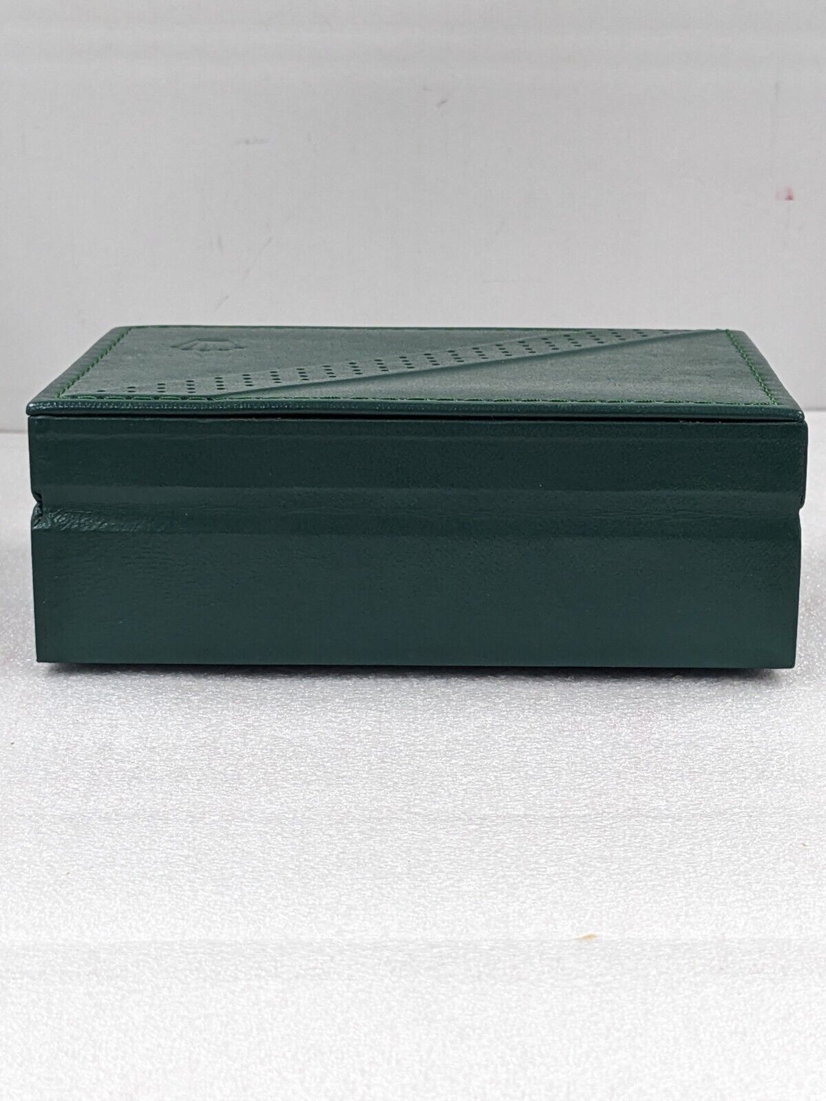 VINTAGE GENUINE ROLEX Green watch box case 68.00.2 leather no inner 231109004y7S