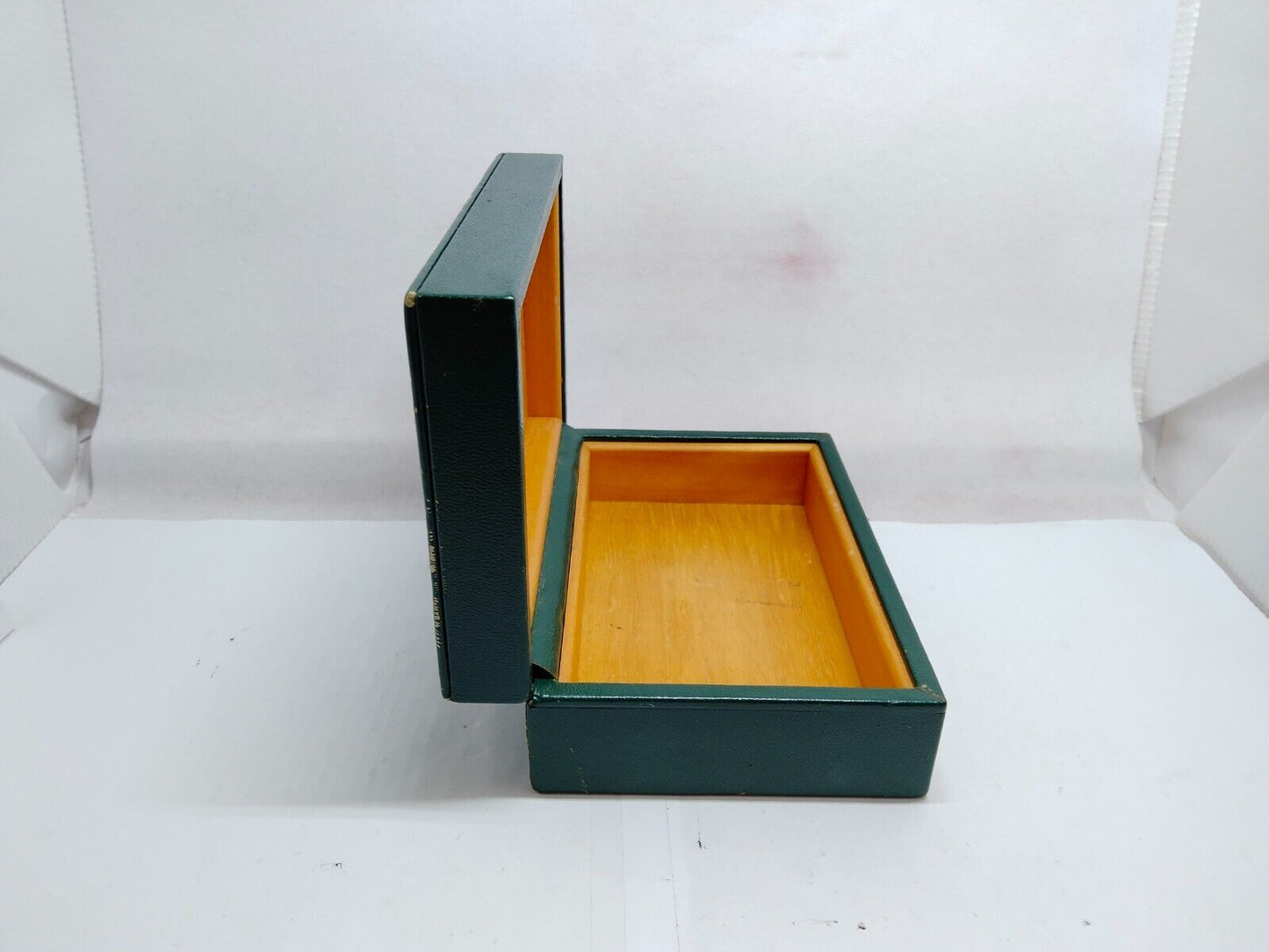 VINTAGE GENUINE ROLEX watch box case 68.00.06 no inner wood green 0119004y8S