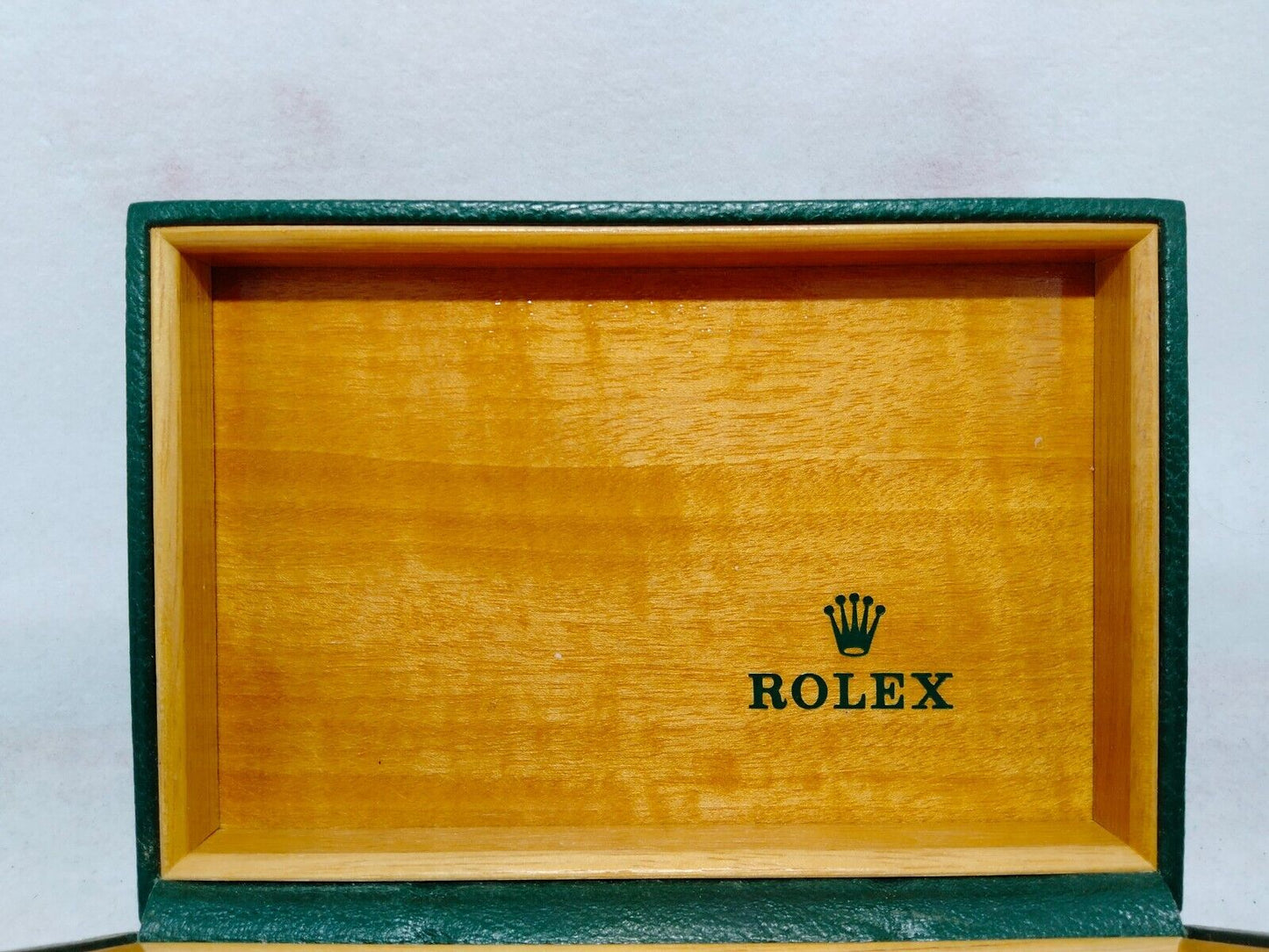 VINTAGE GENUINE ROLEX watch box case 68.00.55 Green no inner wood 0208001y5S