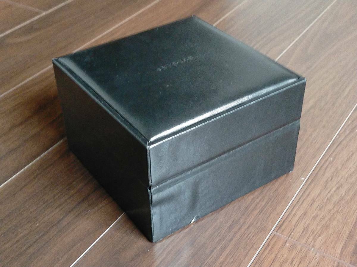 VINTAGE GENUINE BVLGARI watch box case booklet black leather 0516007y