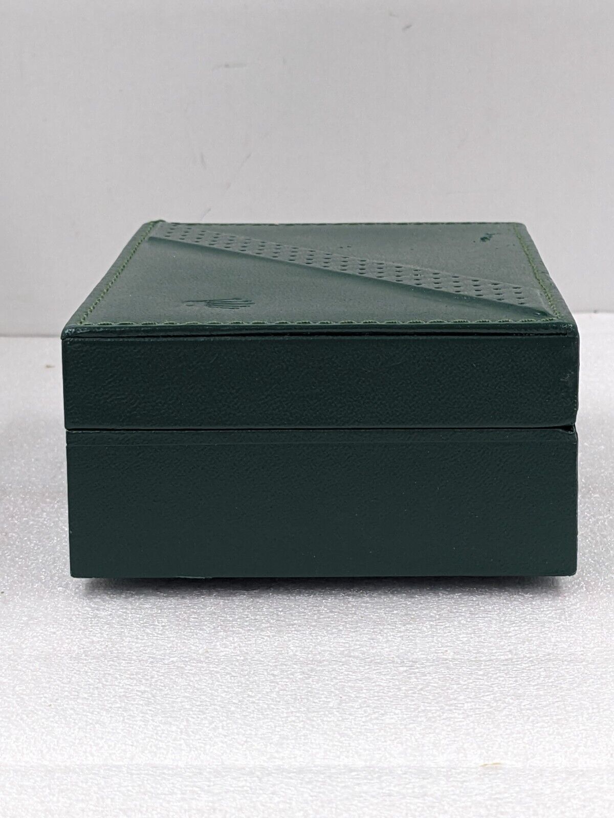 VINTAGE GENUINE ROLEX Green watch box case 68.00.06 leather wood 231109004y6S